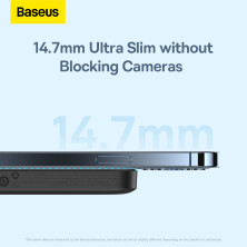 УМБ Baseus Magnetic Wireless 2in1 6000mAh 20W 2.4A QC3.0+PD3.0 з Бездротовою зарядкою Qi 15W Чорний