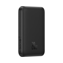 УМБ Baseus Magnetic Wireless 2in1 6000mAh 20W 2.4A QC3.0+PD3.0 з Бездротовою зарядкою Qi 15W Чорний
