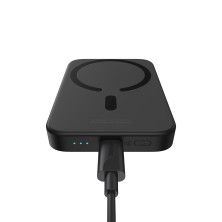 УМБ Baseus Magnetic Wireless 2in1 6000mAh 20W 2.4A QC3.0+PD3.0 з Бездротовою зарядкою Qi 15W Чорний