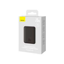 УМБ Baseus Magnetic Wireless 2in1 6000mAh 20W 2.4A QC3.0+PD3.0 з Бездротовою зарядкою Qi 15W Чорний