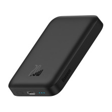 УМБ Baseus Magnetic Wireless 2in1 6000mAh 20W 2.4A QC3.0+PD3.0 з Бездротовою зарядкою Qi 15W Чорний