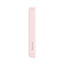 УМБ Baseus Magnetic Wireless 2in1 6000mAh 20W 2.4A QC3.0+PD3.0 з Бездротовою зарядкою Qi 15W Рожевий