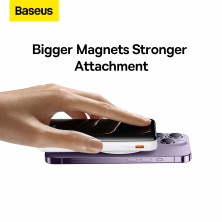 УМБ Baseus Magnetic Bracket 3in1 10000mAh 20W 3A QC3.0+PD3.0 з Бездротовою зарядкою Qi 15W Білий
