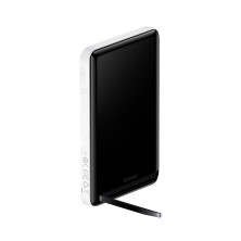 УМБ Baseus Magnetic Bracket 3in1 10000mAh 20W 3A QC3.0+PD3.0 з Бездротовою зарядкою Qi 15W Білий