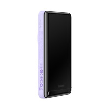 УМБ Baseus Magnetic Bracket 3in1 10000mAh 20W 3A QC3.0+PD3.0 з Бездротовою зарядкою Qi 15W Фіолетовий
