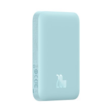 УМБ Baseus Magnetic Wireless 2in1 6000mAh 20W 2.4A QC3.0+PD3.0 з Бездротовою зарядкою Qi 15W Блакитний