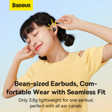 Беспроводные Bluetooth наушники Baseus Bowie WM02 True Wireless TWS Earphones Черный