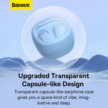 Беспроводные Bluetooth наушники Baseus Bowie WM02 True Wireless TWS Earphones Голубой