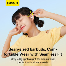 Беспроводные Bluetooth наушники Baseus Bowie WM02 True Wireless TWS Earphones Белый