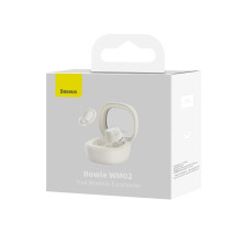 Беспроводные Bluetooth наушники Baseus Bowie WM02 True Wireless TWS Earphones Белый