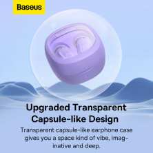 Бездротові Bluetooth навушники Baseus Bowie WM02 True Wireless TWS Earphones Фіолетовий