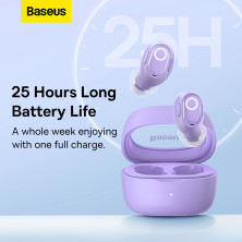 Бездротові Bluetooth навушники Baseus Bowie WM02 True Wireless TWS Earphones Фіолетовий