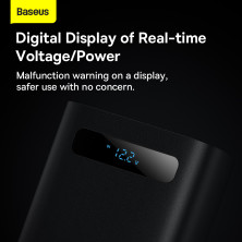 Автомобильный инвертор Baseus IGBT Power Inverter 300W (220V CN/EU) 2Розетки+USB+Type-C 5A с технологией QC3.0+PD3.0 Черный
