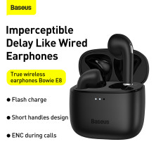 Беспроводные Bluetooth наушники Baseus Bowie E8 True Wireless TWS Earphones Черный