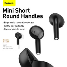 Беспроводные Bluetooth наушники Baseus Bowie E8 True Wireless TWS Earphones Черный