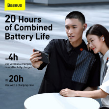 Беспроводные Bluetooth наушники Baseus Bowie E8 True Wireless TWS Earphones Черный