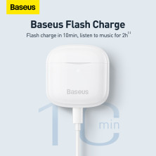 Беспроводные Bluetooth наушники Baseus Bowie E3 True Wireless TWS Earphones Белый