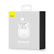 Бездротові Bluetooth навушники Baseus Bowie E8 True Wireless TWS Earphones Білий