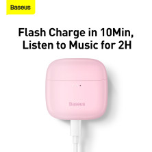 Бездротові Bluetooth навушники Baseus Bowie E8 True Wireless TWS Earphones Рожевий