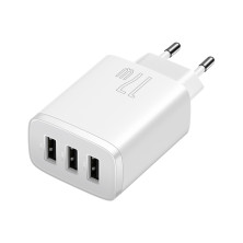 Сетевое зарядное устройство Baseus Compact Charger 3USB 3.4A 17W Белый