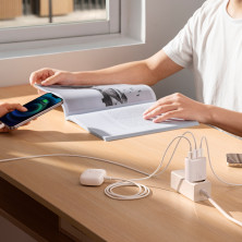 Сетевое зарядное устройство Baseus Compact Charger 3USB 3.4A 17W Белый