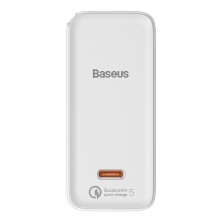 Сетевое зарядное устройство Baseus GaN2 Fast Charger QC5.0+PD3.0 100W Type-C 5A + кабель Baseus Type-C to Type-C 100W 20V/5A 1.5м Белый
