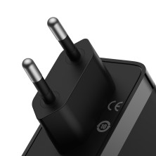 Сетевое зарядное устройство Baseus GaN5 Pro Fast Charger QC4.0+PD3.1 140W USB+2Type-C 5A + кабель Baseus Type-C to Type-C 240W 48V/5A 1м Черный