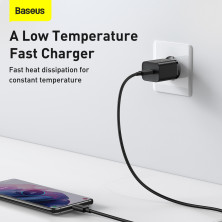 Сетевое зарядное устройство Baseus Super Si Quick Charger 1C QC3.0+PD3.0 25W Type-C 3A Черный