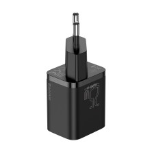 Сетевое зарядное устройство Baseus Super Si Quick Charger 1C QC3.0+PD3.0 25W Type-C 3A Черный
