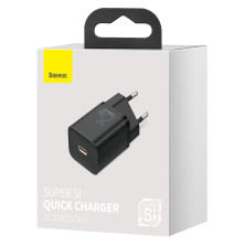 Сетевое зарядное устройство Baseus Super Si Quick Charger 1C QC3.0+PD3.0 25W Type-C 3A Черный