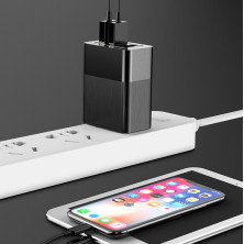 Мережевий зарядний пристрій Baseus Duke Universal Travel Adapter 3USB 3.4A Універсальний Чорний