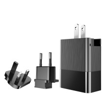 Мережевий зарядний пристрій Baseus Duke Universal Travel Adapter 3USB 3.4A Універсальний Чорний