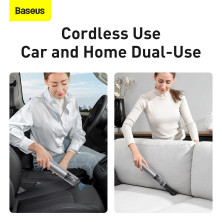 Аккумуляторный пылесос Baseus A3 Car Vacuum Cleaner 135 Вт 15000 Па Серебристый