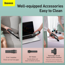 Акумуляторний пилосос Baseus C1 Capsule Vacuum Cleaner 45 Вт 3800 Па Чорний