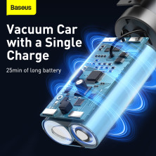 Акумуляторний пилосос Baseus A1 Car Vacuum Cleaner 30 Вт 4000 Па Білий