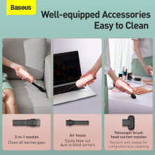 Акумуляторний пилосос Baseus C1 Capsule Vacuum Cleaner 45 Вт 3800 Па Рожевий