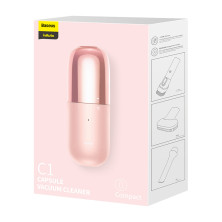 Акумуляторний пилосос Baseus C1 Capsule Vacuum Cleaner 45 Вт 3800 Па Рожевий
