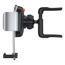 Автодержатель для телефона Baseus Easy Control Clamp Air Outlet Version в круглый воздуховод Серебристый