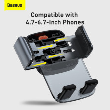 Автодержатель для телефона Baseus Easy Control Clamp Air Outlet Version в круглый воздуховод Черный
