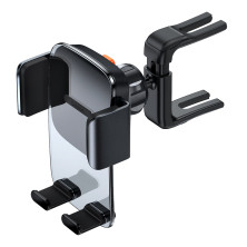 Автодержатель для телефона Baseus Easy Control Clamp Air Outlet Version в круглый воздуховод Черный