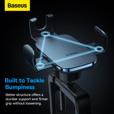 Автотримач для телефона Baseus Metal Age2 Gravity в круглий повітропровід Сірий