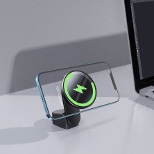 Бездротовий автомобільний зарядний пристрій Baseus Big Energy Car Mount Wireless Charger з функцією MagSafe і технологією Qi 15W Чорний