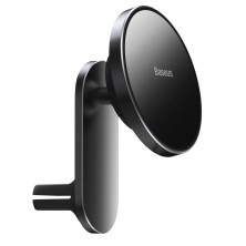 Бездротовий автомобільний зарядний пристрій Baseus Big Energy Car Mount Wireless Charger з функцією MagSafe і технологією Qi 15W Чорний