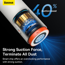 Акумуляторний пилосос Baseus A2 Pro Car Vacuum Cleaner 80 Вт 6000 Па Білий
