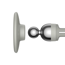 Автотримач для телефону магнітний Baseus C01 Magnetic Air Outlet в повітропровід з тримачем для кабелю Білий