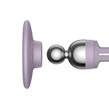 Автотримач для телефона магнітний Baseus C01 Magnetic Air Outlet в повітропровід з тримачем для дроту Фіолетовий