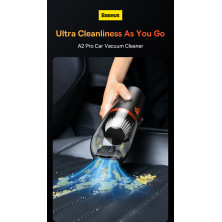 Акумуляторний пилосос Baseus A2 Pro Car Vacuum Cleaner 80 Вт 6000 Па Чорний