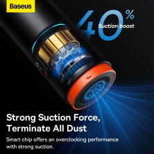 Акумуляторний пилосос Baseus A2 Pro Car Vacuum Cleaner 80 Вт 6000 Па Чорний