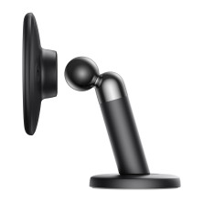 Автодержатель для телефона магнитный Baseus C01 Magnetic Stick-on Version на торпедо с держателем для провода Черный