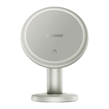 Автотримач для телефону магнітний Baseus C01 Magnetic Stick-on Version на торпедо з тримачем для кабелю Білий